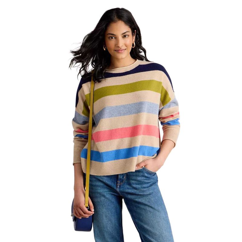 White Stuff Kitty Stripe Cashmere Jumper image number 0